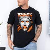 Tricou barbatesc din bumbac 100% regular fit Urban cu imprimeu TRAUMATIC