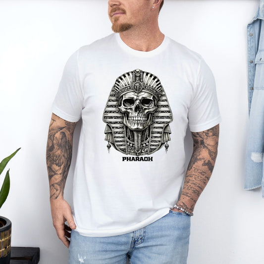 Tricou barbati din bumbac 100% regular fit cu imprimeu PHARAOH