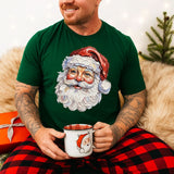 Tricou barbati din bumbac 100% regular fit de Craciun Santa