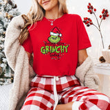 Tricou dama oversize din bumbac 100% de Craciun EXTRA GRINCHY