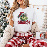 Tricou dama oversize din bumbac 100% de Craciun GRINCH