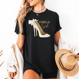 Tricou dama oversize din bumbac 100% Fashion cu imprimeu VANILLA GIRL