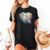 Tricou de dama oversize din bumbac 100% Travel cu imprimeu ADVENTURE